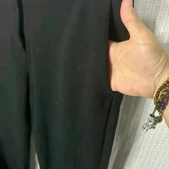 Theory Women’s 2 Black Garetto Fixture Ponte Wide Leg Dress Stretch Dress Pants - Picture 4 of 15